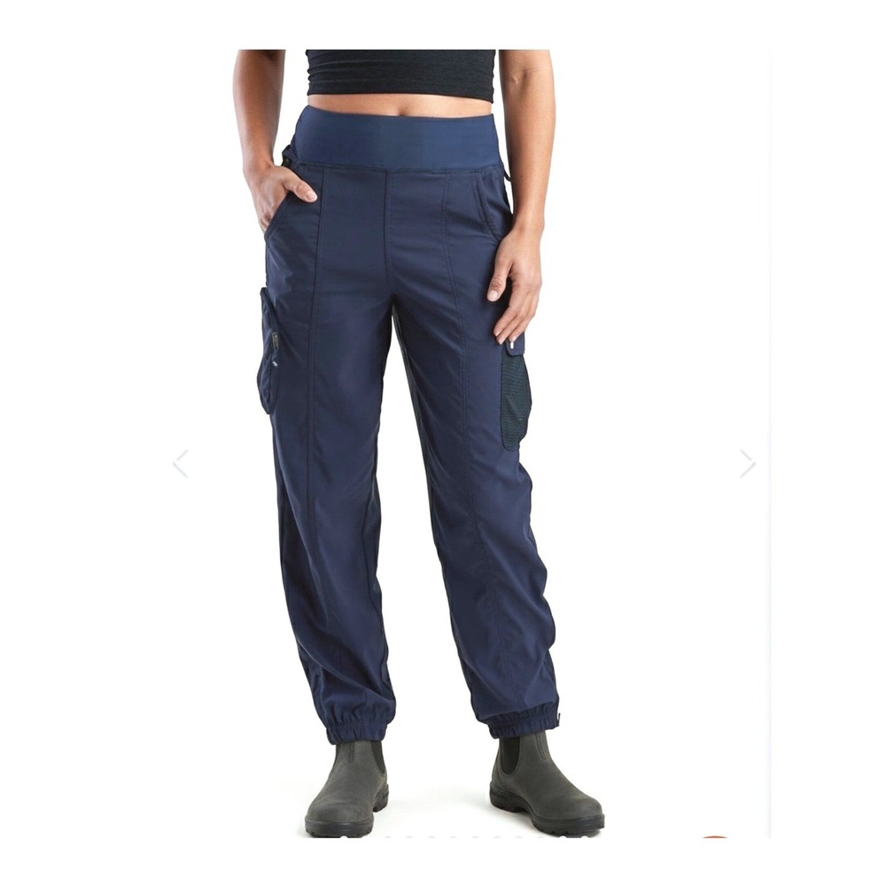 Title Nine Cordillera Cargo Joggers Navy Blue Hiking Pants Women Medium Gorpcore